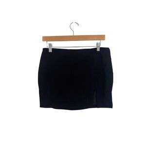 Elegant Black Women's Skirt with Slit